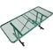 Global Industrial 6' Rectangular Expanded Metal Outdoor Table, Green 277560GN - alternate 4